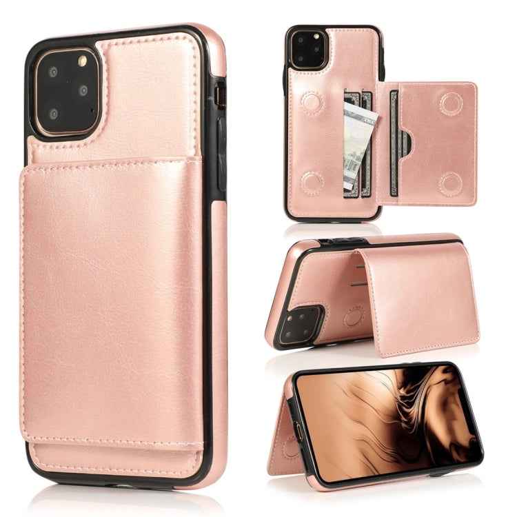 Shockproof PU + TPU Protective Case with Card Slots & Holder