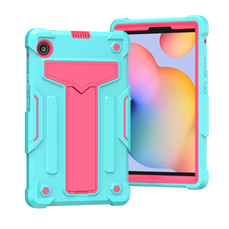 T-shaped Bracket Contrast Color Shockproof PC + Silicone Protective Case, For Huawei MatePad T8, For Huawei MediaPad T5