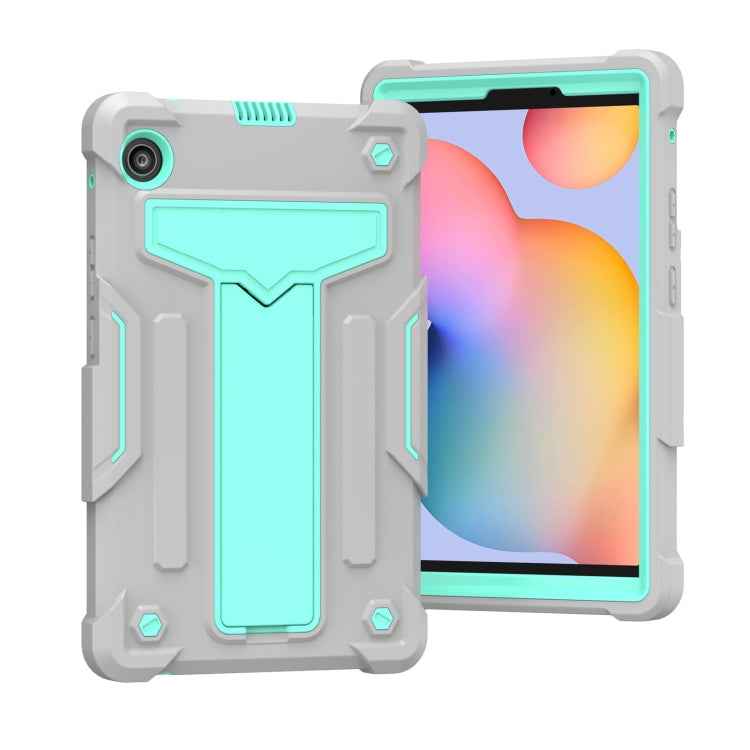 T-shaped Bracket Contrast Color Shockproof PC + Silicone Protective Case, For Huawei MatePad T8, For Huawei MediaPad T5
