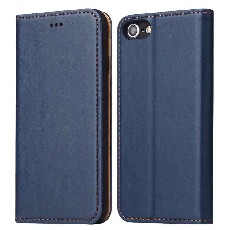 Fierre Shann PU Genuine Leather Texture Horizontal Flip Leather Case with Holder & Card Slots & Wallet For iPhone 8 / 7 / SE 2020, For iPhone 8 / 7 / SE 2022 / SE 2020