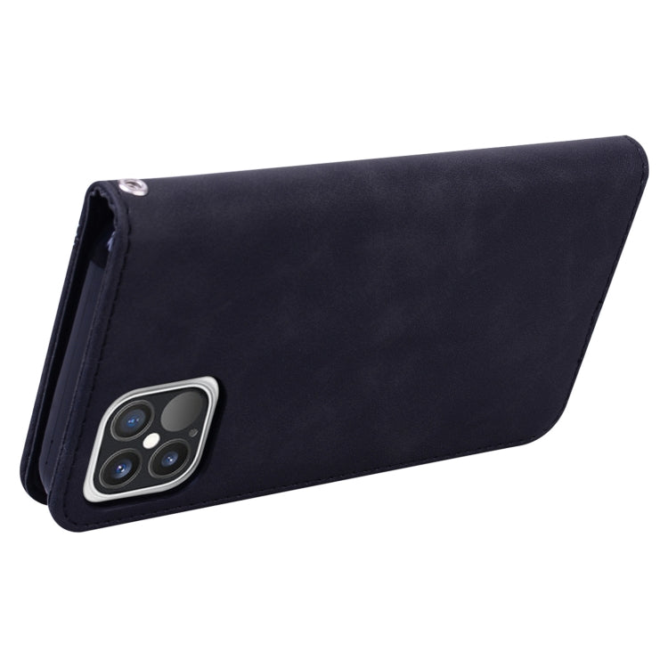 Frosted Business Magnetic Horizontal Flip PU Leather Case with Holder & Card Slot & Lanyard, For iPhone 12 / 12 Pro, For iPhone 12 Pro Max