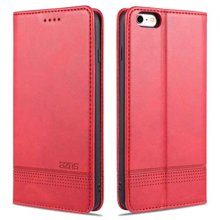 AZNS Magnetic Calf Texture Horizontal Flip Leather Case with Card Slots & Holder & Wallet, For iPhone 6, For iPhone 6 Plus, For iPhone 8 / 7, For iPhone 8 Plus/7 Plus, For iPhone XR, For iPhone XS Max