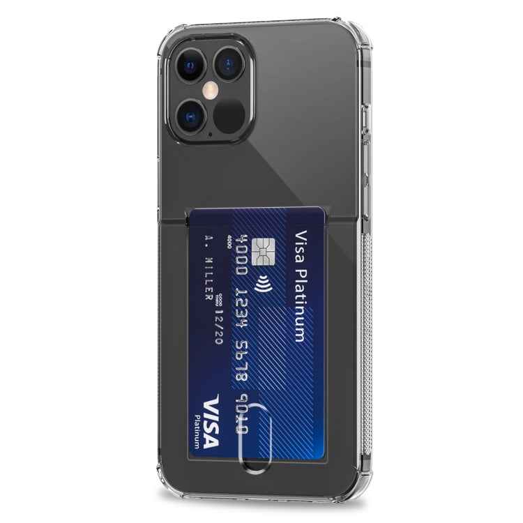 TPU Transparent Protective Case with Card Slots, For iPhone 12, For iPhone 12 Mini, For iPhone 12 Pro, For iPhone 12 Pro Max