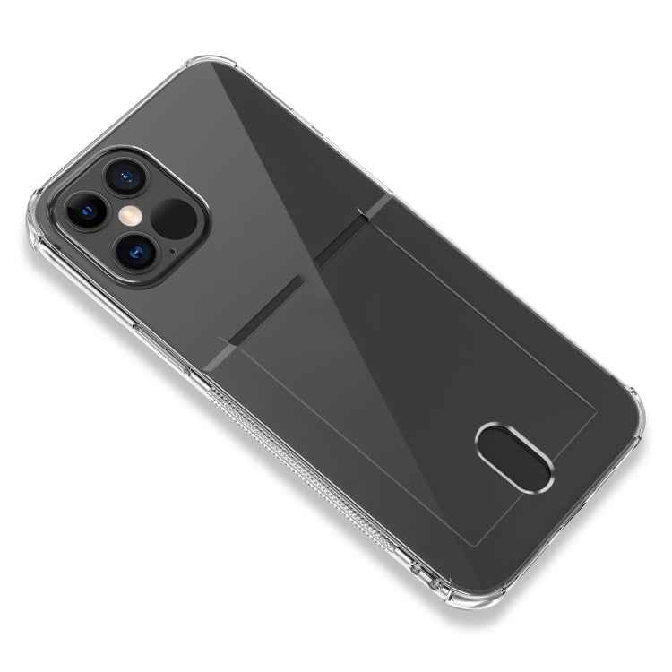 TPU Transparent Protective Case with Card Slots, For iPhone 12, For iPhone 12 Mini, For iPhone 12 Pro, For iPhone 12 Pro Max
