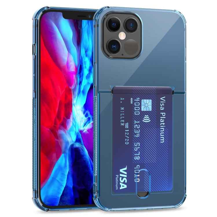 TPU Transparent Protective Case with Card Slots, For iPhone 12, For iPhone 12 Mini, For iPhone 12 Pro, For iPhone 12 Pro Max