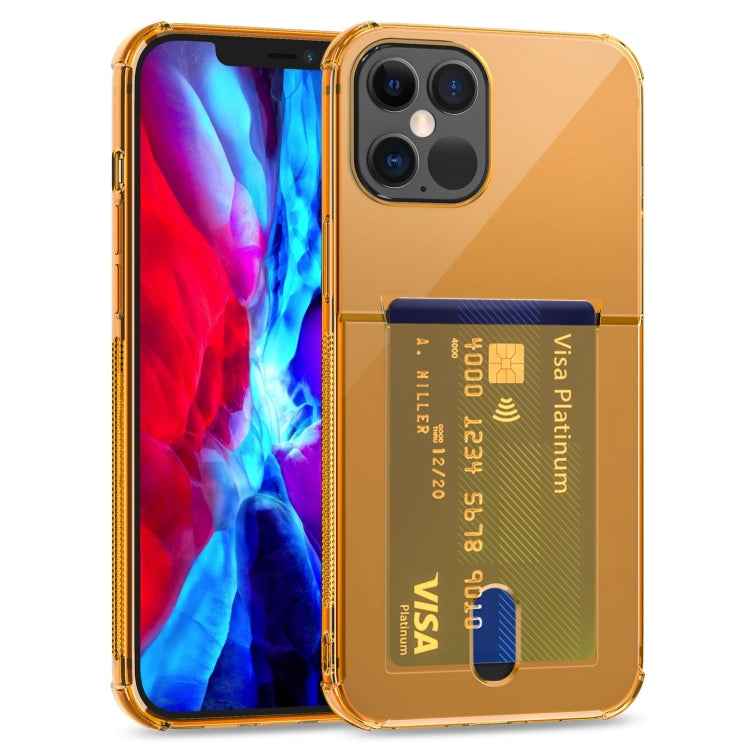 TPU Transparent Protective Case with Card Slots, For iPhone 12, For iPhone 12 Mini, For iPhone 12 Pro, For iPhone 12 Pro Max