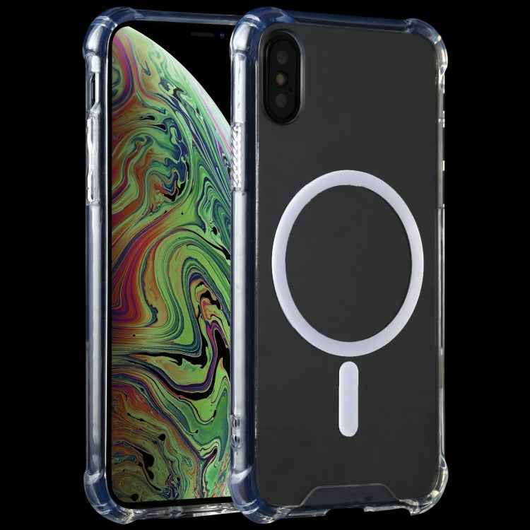For iPhone XR Clear Four-corner Airbag Magnetic Shockproof Protective Magsafe Case, For iPhone XR, For iPhone X / XS, For iPhone XS Max