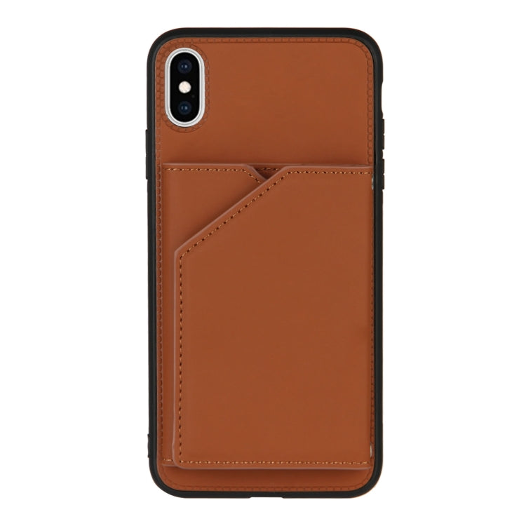 Skin Feel PU + TPU + PC Back Cover Shockproof Case with Card Slots & Holder & Photo Frame, For iPhone X / XS, For iPhone XR, For iPhone XS Max, For iPhone 11 Pro, For iPhone 11, For iPhone 11 Pro Max, For iPhone 12 mini, For iPhone 12 / 12 Pro         ...