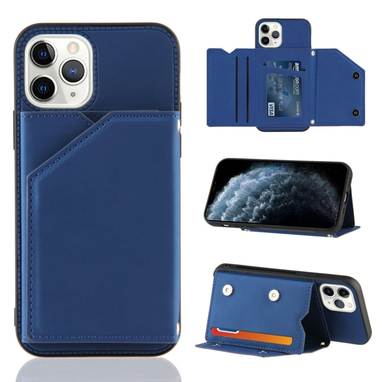 Skin Feel PU + TPU + PC Back Cover Shockproof Case with Card Slots & Holder & Photo Frame, For iPhone X / XS, For iPhone XR, For iPhone XS Max, For iPhone 11 Pro, For iPhone 11, For iPhone 11 Pro Max, For iPhone 12 mini, For iPhone 12 / 12 Pro         ...