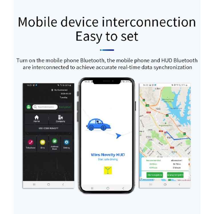 P20 OBD2 + GPS Mode Car Head-up Display HUD Overspeed / Speed / Water Temperature Alarm