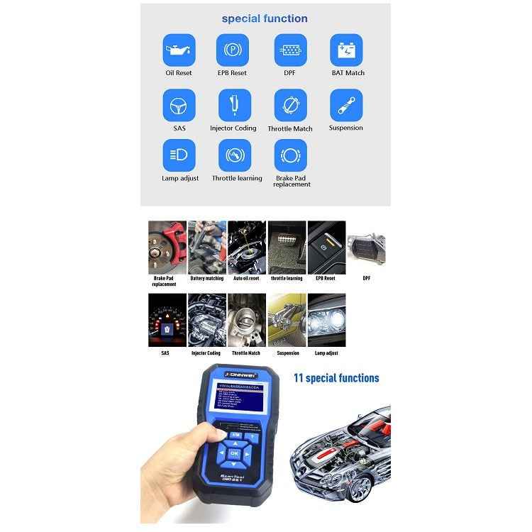 KONNWEI KW450 Car 2.8 inch TFT Color Screen Battery Tester Support 2 Languages / System  XP WIN7 WIN8 WIN10