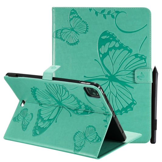 Pressed Printing Butterfly Pattern Horizontal Flip Leather Case with Holder & Card Slots & Wallet & Sleep / Wake-up Function, For iPad Air 2022 / 2020 10.9 /iPad Pro 11 2020 / 2018, For Lenovo Tab M10 Plus TB-X606F, For Samsung Galaxy S6 Lite P610     ...