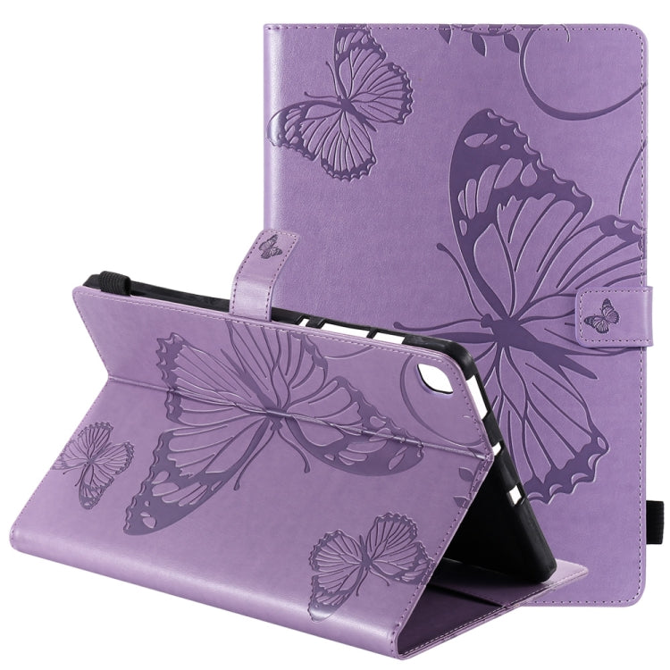 Pressed Printing Butterfly Pattern Horizontal Flip Leather Case with Holder & Card Slots & Wallet & Sleep / Wake-up Function, For iPad Air 2022 / 2020 10.9 /iPad Pro 11 2020 / 2018, For Lenovo Tab M10 Plus TB-X606F, For Samsung Galaxy S6 Lite P610     ...