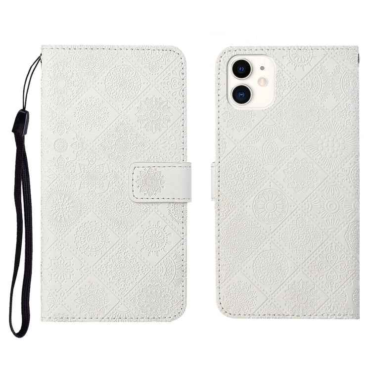 Ethnic Style Embossed Pattern Horizontal Flip Leather Case with Holder & Card Slots & Wallet & Lanyard, For iPhone 6, For iPhone 6 Plus, For iPhone 8 Plus / 7 Plus, For iPhone 11, For iPhone 11 Pro, For iPhone 11 Pro Max