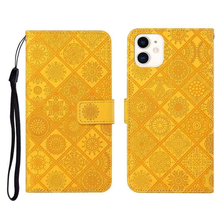 Ethnic Style Embossed Pattern Horizontal Flip Leather Case with Holder & Card Slots & Wallet & Lanyard, For iPhone 12, For iPhone 12 Mini, For iPhone 12 Pro Max, For iPhone SE 2022 / SE 2020 / 8 / 7, For iPhone XR, For iPhone XS Max