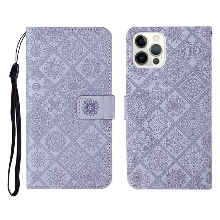 Ethnic Style Embossed Pattern Horizontal Flip Leather Case with Holder & Card Slots & Wallet & Lanyard, For iPhone 12, For iPhone 12 Mini, For iPhone 12 Pro Max, For iPhone SE 2022 / SE 2020 / 8 / 7, For iPhone XR, For iPhone XS Max