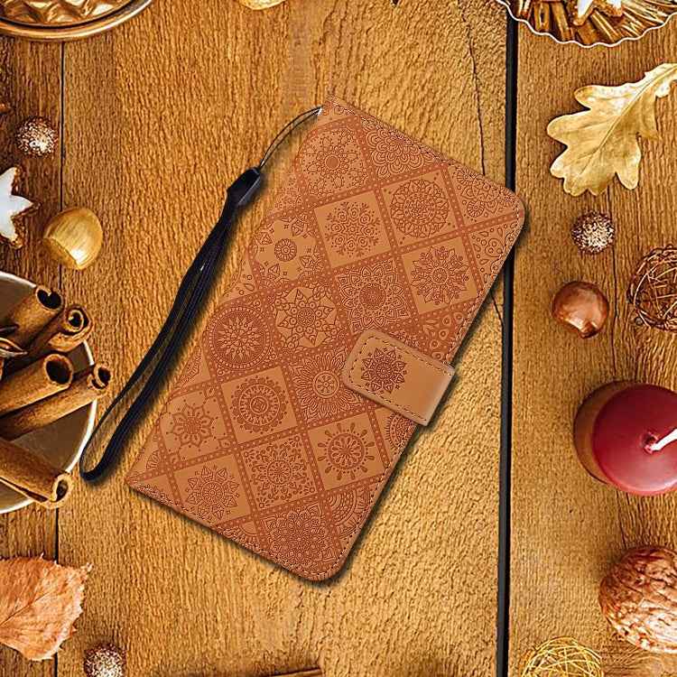 Ethnic Style Embossed Pattern Horizontal Flip Leather Case with Holder & Card Slots & Wallet & Lanyard, For iPhone XS / X