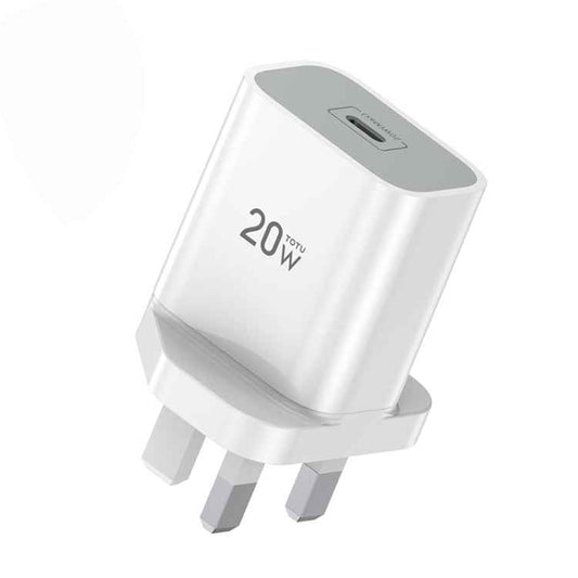TOTUDESIGN Glory Series 20W Type-C / USB-C Fast Charging Travel Charger Power Adapter,, EU Plug, CN Plug, UK Plug