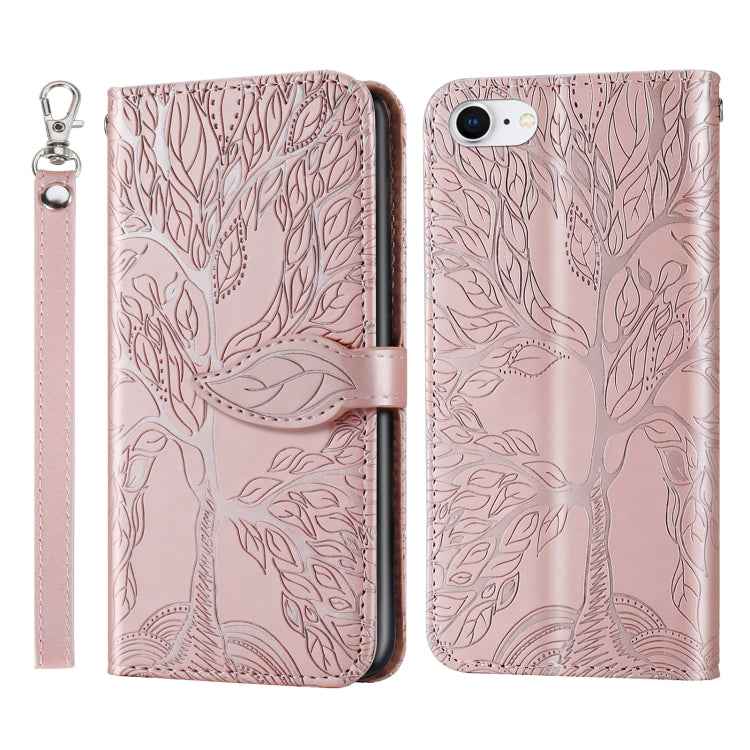 Life of Tree Embossing Pattern Horizontal Flip Leather Case with Holder & Card Slot & Wallet & Photo Frame & Lanyard, For iPhone 6 & 6s, For iPhone 6 Plus & 6s Plus, For iPhone 8 & 7, For iPhone 8 Plus & 7 Plus, For iPhone 11 Pro, For iPhone 11        ...