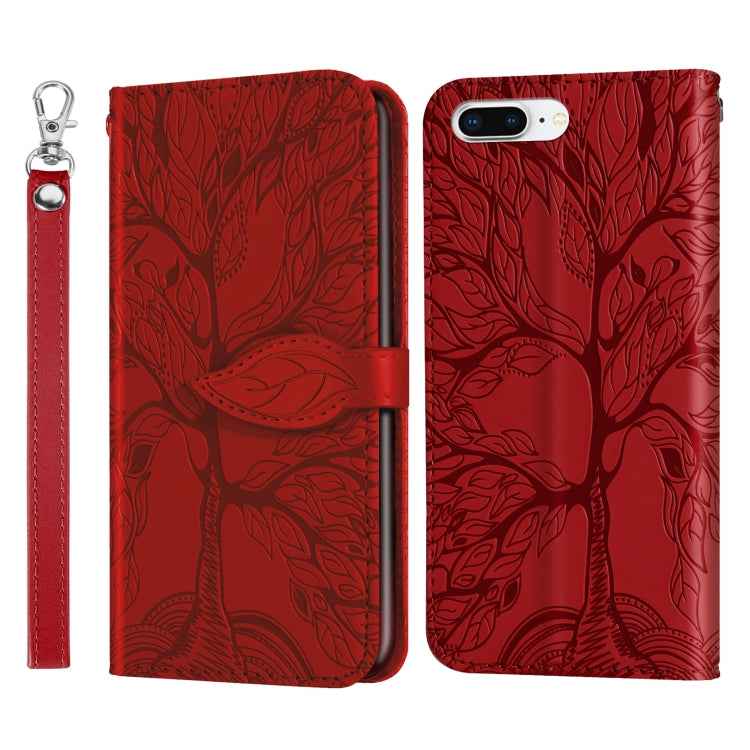 Life of Tree Embossing Pattern Horizontal Flip Leather Case with Holder & Card Slot & Wallet & Photo Frame & Lanyard, For iPhone 6 & 6s, For iPhone 6 Plus & 6s Plus, For iPhone 8 & 7, For iPhone 8 Plus & 7 Plus, For iPhone 11 Pro, For iPhone 11        ...
