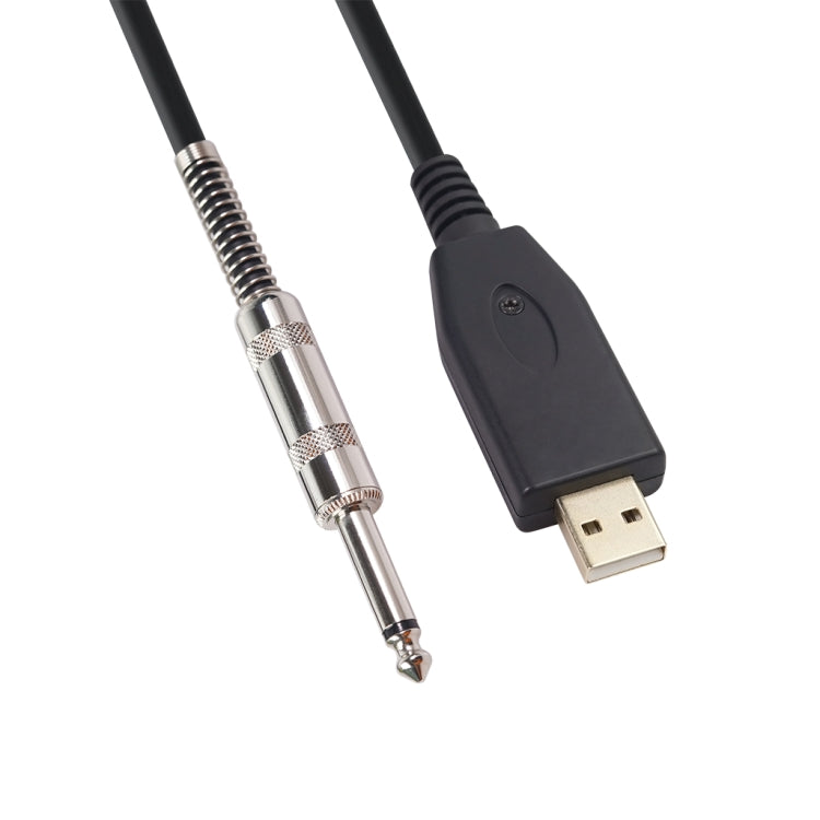 US48S USB to 6.35mm Electric Guitar Recording Cable, 2m, 3m