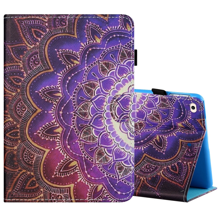 Sewing Thread Horizontal Painted Flat Leather Case with Pen Cover & Anti Skid Strip & Card Slot & Holder & Sleep / Wake-up Function, For iPad Mini 5 / 4 / 3 / 2 / 1, For iPad 10.2 / iPad Air 10.5 (2019), For iPad Pro 11 inch (2020) / (2018), For iPad Air