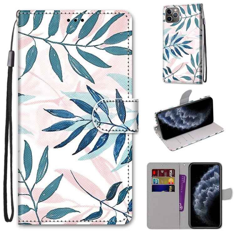 Coloured Drawing Cross Texture Horizontal Flip PU Leather Case with Holder & Card Slots & Wallet & Lanyard, For iPhone 11, For iPhone 11 Pro