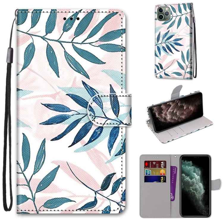 Coloured Drawing Cross Texture Horizontal Flip PU Leather Case with Holder & Card Slots & Wallet & Lanyard, For iPhone 11 Pro Max, For iPhone 12 mini