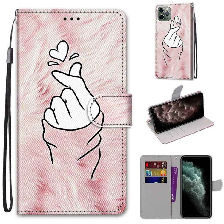 Coloured Drawing Cross Texture Horizontal Flip PU Leather Case with Holder & Card Slots & Wallet & Lanyard, For iPhone 11 Pro Max, For iPhone 12 mini