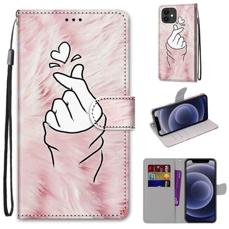 Coloured Drawing Cross Texture Horizontal Flip PU Leather Case with Holder & Card Slots & Wallet & Lanyard, For iPhone 11 Pro Max, For iPhone 12 mini