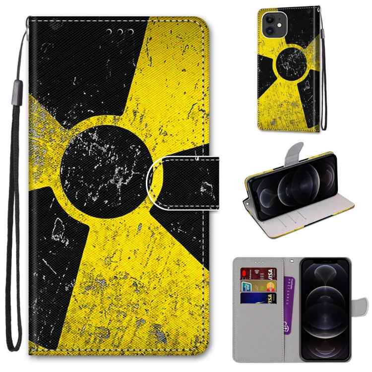 Coloured Drawing Cross Texture Horizontal Flip PU Leather Case with Holder & Card Slots & Wallet & Lanyard, For iPhone 12 / 12 Pro, For iPhone 12 Pro Max
