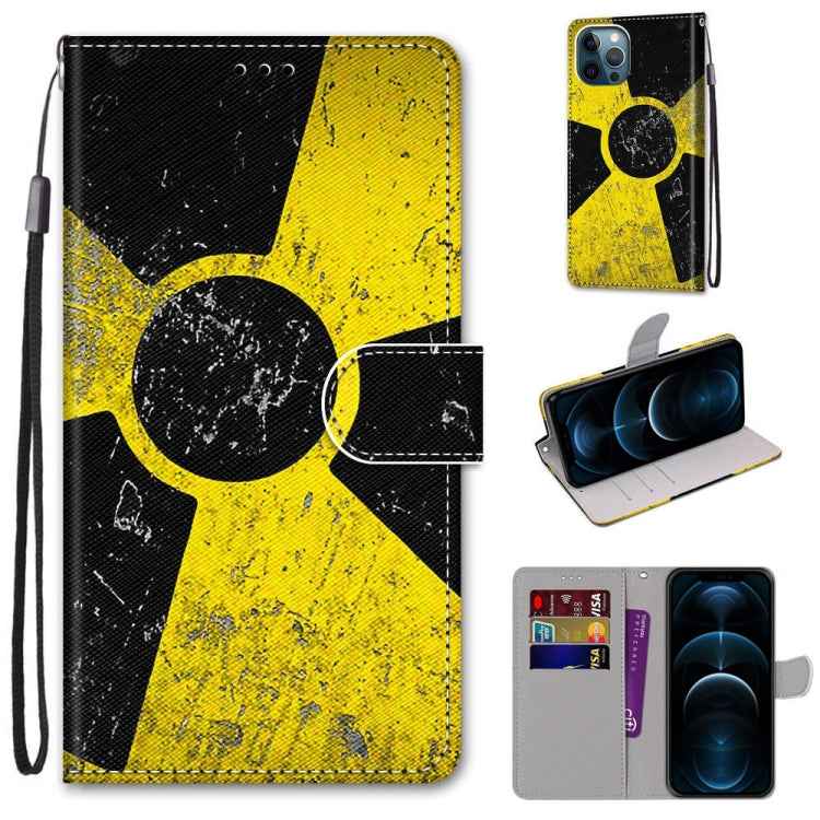 Coloured Drawing Cross Texture Horizontal Flip PU Leather Case with Holder & Card Slots & Wallet & Lanyard, For iPhone 12 / 12 Pro, For iPhone 12 Pro Max