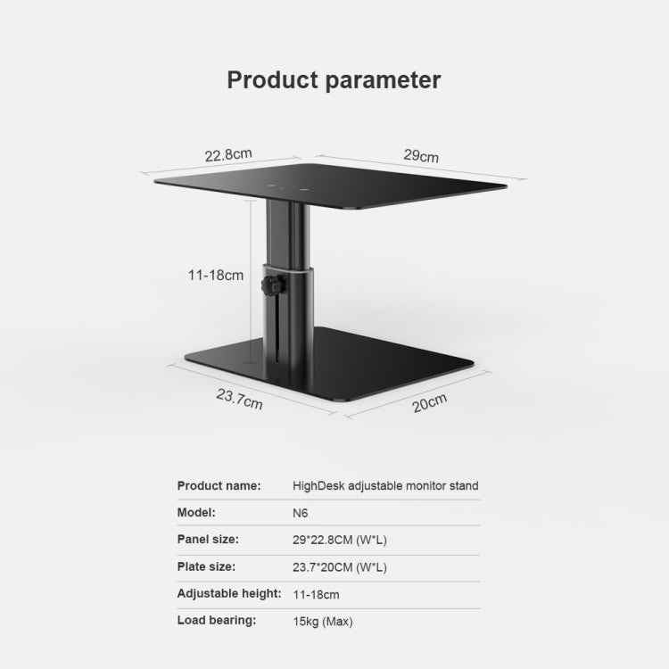 NILLKIN N6 Adjustabale Highdesk Laptop Monitor Stand Holder