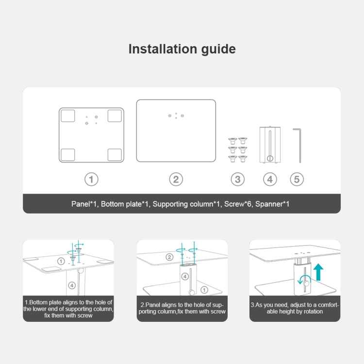 NILLKIN N6 Adjustabale Highdesk Laptop Monitor Stand Holder, EDA0011511, EDA0011511S