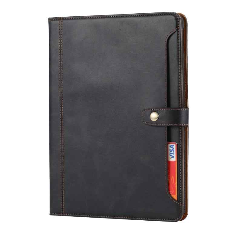 Calf Texture Double Fold Clasp Horizontal Flip Leather Case with Photo Frame & Holder & Card Slots & Wallet, For iPad 10.2, For iPad Pro 10.5, For iPad 9.7 (2018/2017) / Air 2, For iPad mini 5 / mini 4 / mini 3, For iPad Pro 11 inch (2020)             ...
