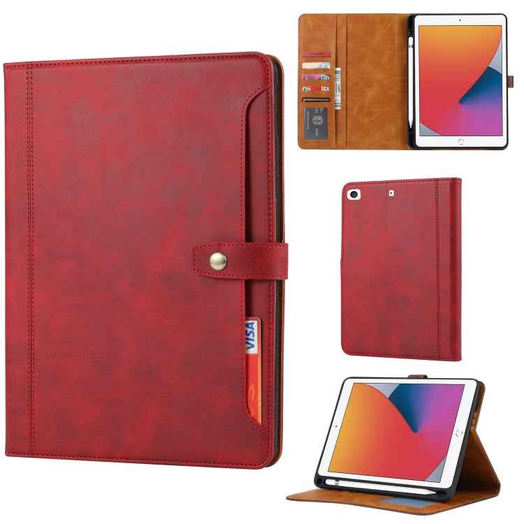 Calf Texture Double Fold Clasp Horizontal Flip Leather Case with Photo Frame & Holder & Card Slots & Wallet, For iPad 10.2, For iPad Pro 10.5, For iPad 9.7 (2018/2017) / Air 2, For iPad mini 5 / mini 4 / mini 3, For iPad Pro 11 inch (2020)             ...