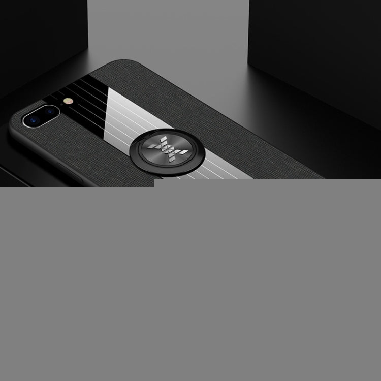 XINLI Stitching Cloth Textue Shockproof TPU Protective Case with Ring Holder, For iPhone 8 / 7, For iPhone 8 Plus / 7 Plus, For iPhone X / XS, For iPhone XR, For iPhone XS Max, For iPhone 6 / 6s, For iPhone 6 Plus / 6s Plus