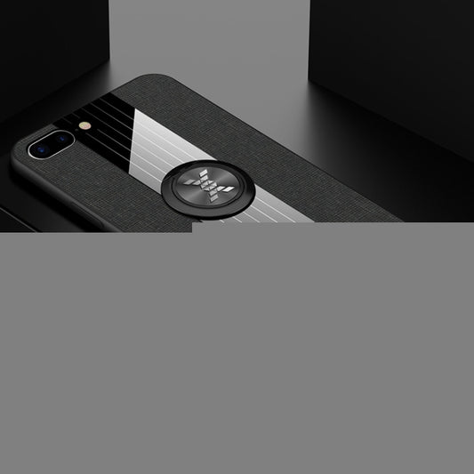 XINLI Stitching Cloth Textue Shockproof TPU Protective Case with Ring Holder, For iPhone 8 / 7, For iPhone 8 Plus / 7 Plus, For iPhone X / XS, For iPhone XR, For iPhone XS Max, For iPhone 6 / 6s, For iPhone 6 Plus / 6s Plus