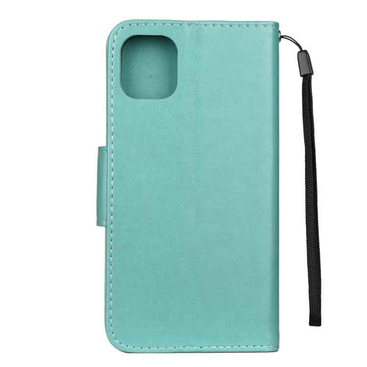 Butterfly Flower Pattern Horizontal Flip Leather Case with Holder & Card Slots & Wallet