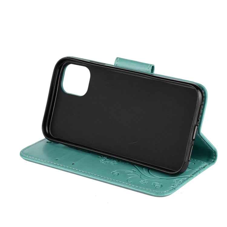 Butterfly Flower Pattern Horizontal Flip Leather Case with Holder & Card Slots & Wallet