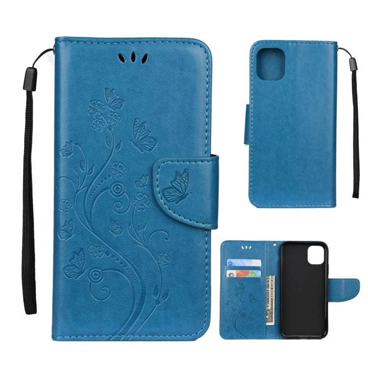 Butterfly Flower Pattern Horizontal Flip Leather Case with Holder & Card Slots & Wallet