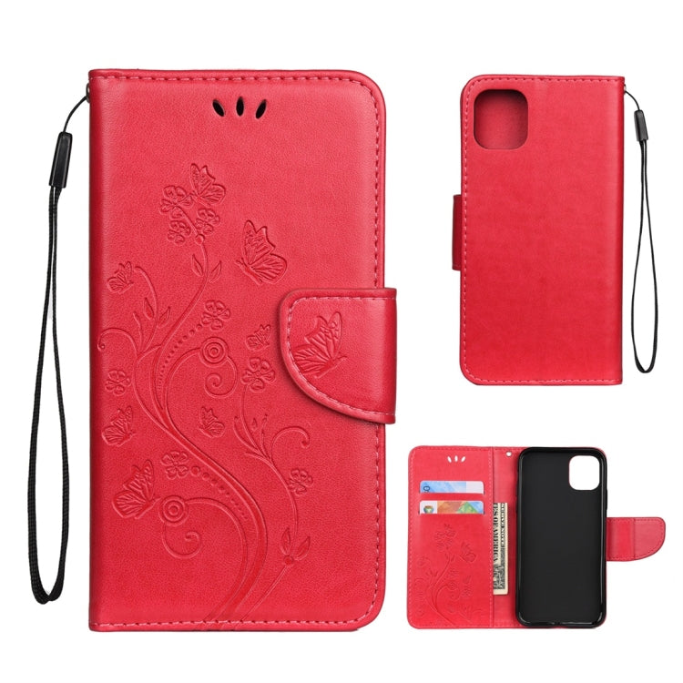 Butterfly Flower Pattern Horizontal Flip Leather Case with Holder & Card Slots & Wallet