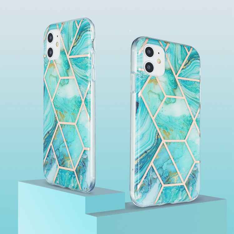 3D Electroplating Marble Pattern TPU Protective Case, For iPhone 11, For iPhone 11 Pro, For iPhone 11 Pro Max, For iPhone 12 mini, For iPhone 12 / 12 Pro, For iPhone 12 Pro Max, For iPhone XS / X, For iPhone XR