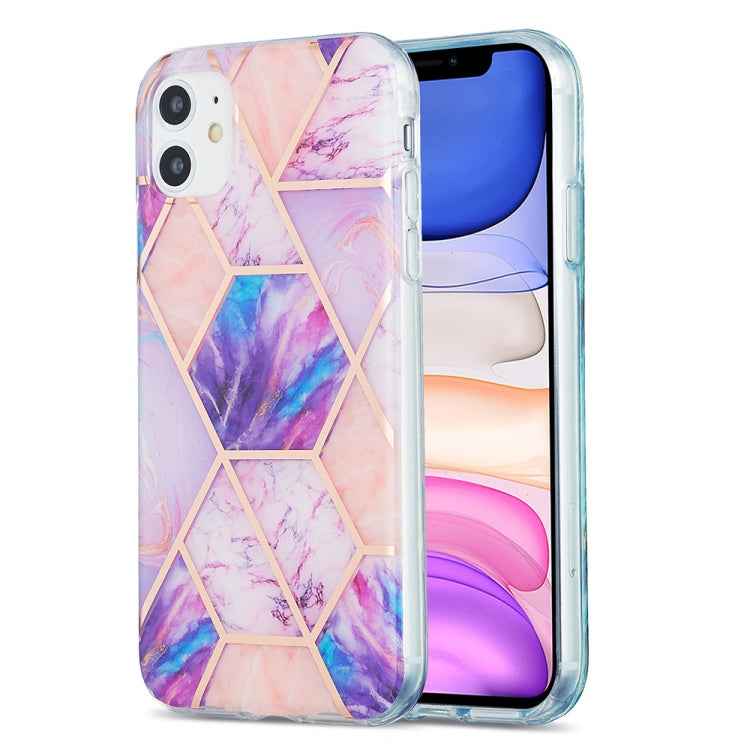 3D Electroplating Marble Pattern TPU Protective Case, For iPhone 11, For iPhone 11 Pro, For iPhone 11 Pro Max, For iPhone 12 mini, For iPhone 12 / 12 Pro, For iPhone 12 Pro Max, For iPhone XS / X, For iPhone XR