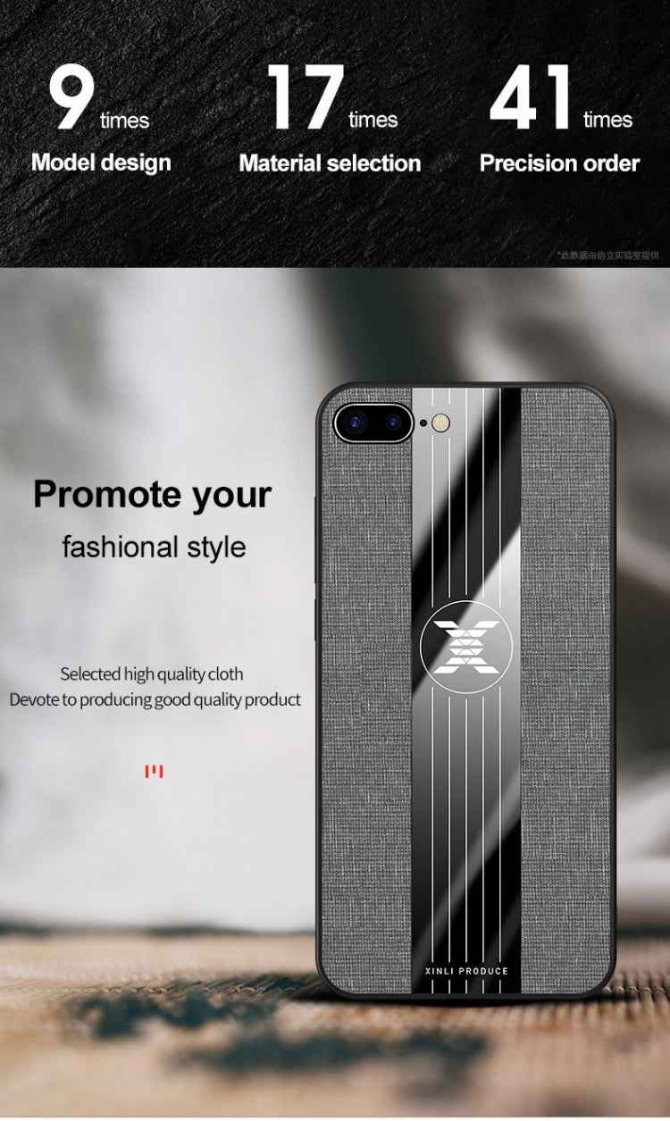 XINLI Stitching Cloth Textue Shockproof TPU Protective Case, For iPhone SE 2022 / SE 2020 & 8 & 7, For iPhone 8 Plus & 7 Plus, For iPhone XR, For iPhone X / XS, For iPhone XS Max, For iPhone 6 & 6s, For iPhone 6 Plus & 6s Plus