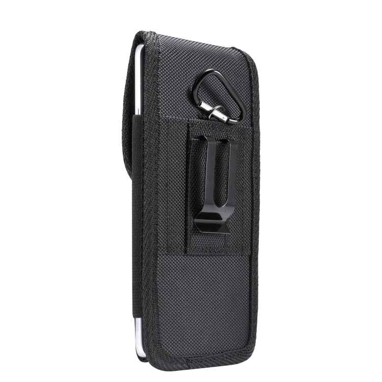 Universal Hanging Waist Oxford Cloth Case with Carabiner for 7.2 inch Mobile Phones