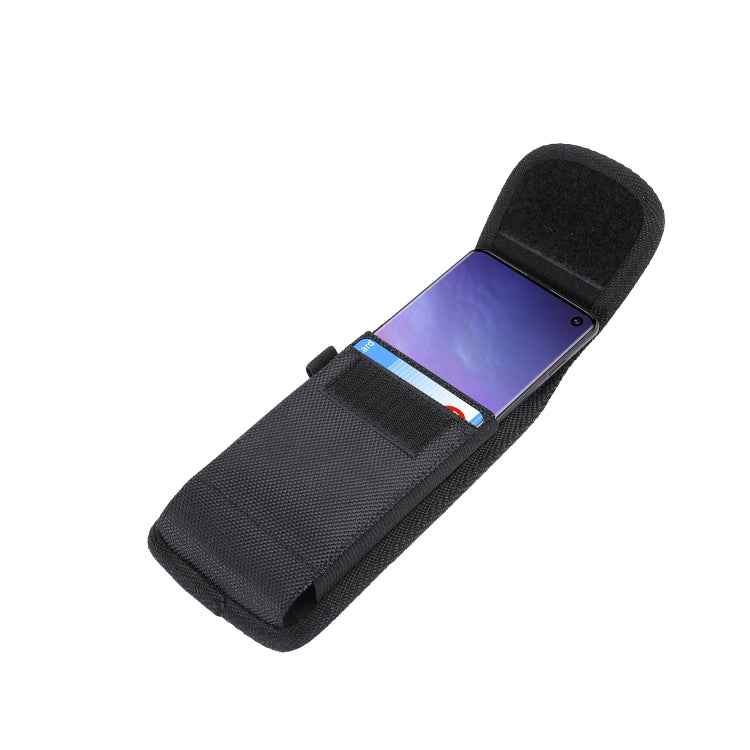 Universal Hanging Waist Oxford Cloth Case with Carabiner for 7.2 inch Mobile Phones
