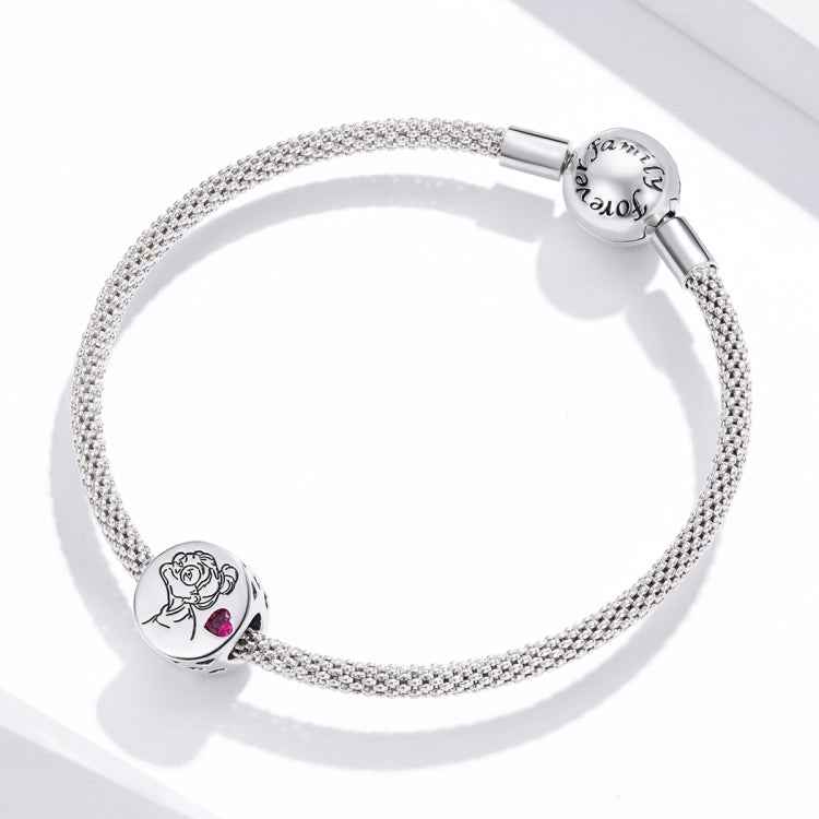 S925 Sterling Silver Letters Flowers Beads DIY Bracelet Necklace Accessories