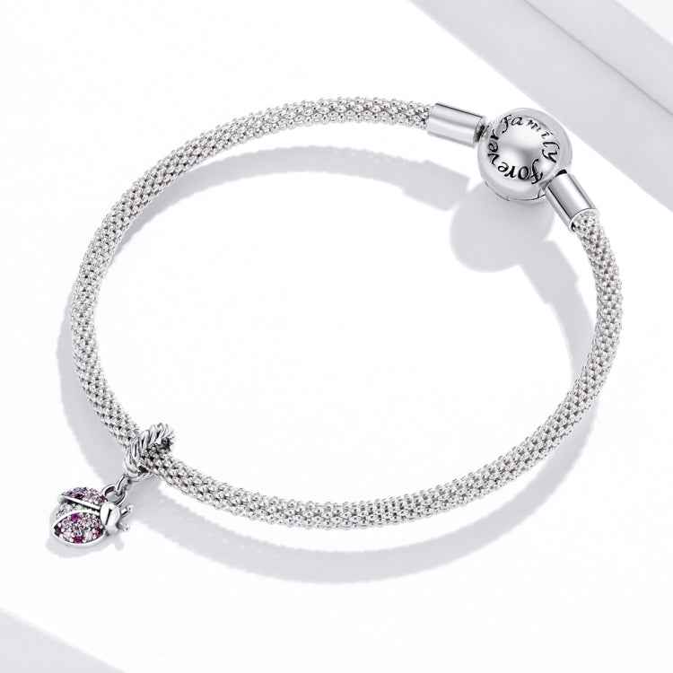 S925 Sterling Silver Ladybug Pendant DIY Bracelet Necklace Accessories