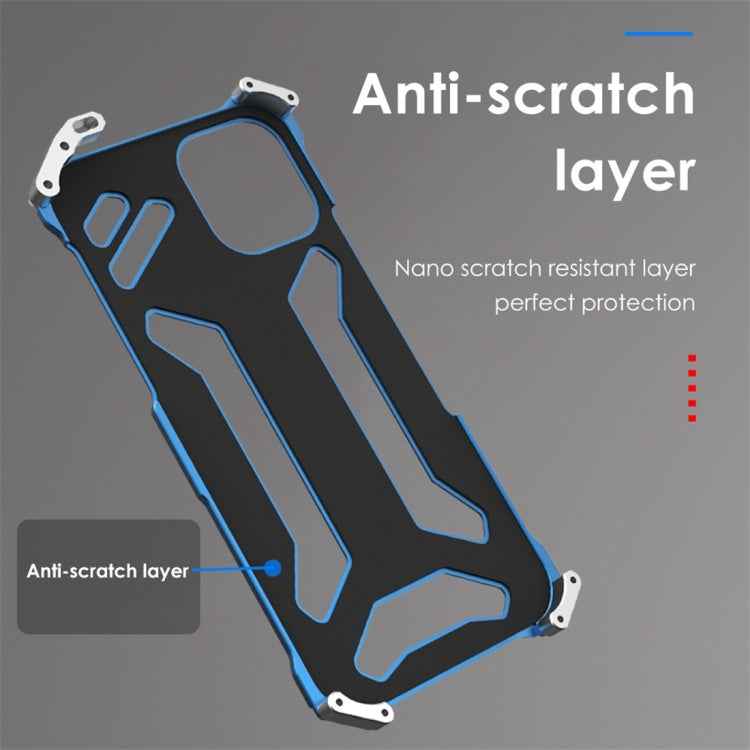 R-JUST Shockproof Dustproof Armor Metal Protective Case
